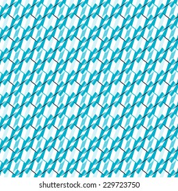 Seamless pattern in abstract style. Dark blue and variations of bluish cyan color