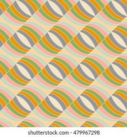 Seamless pattern in abstract style. Stylish graphic geometric background, line art vector illustration.