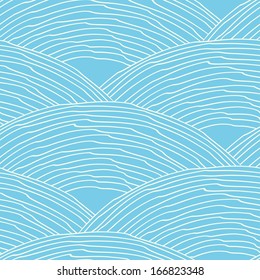 Seamless pattern with abstract stylized hand drawn scale texture. Neutral background. Vector illustration