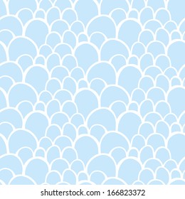 Seamless pattern with abstract stylized hand drawn scale texture. Neutral background. Vector illustration