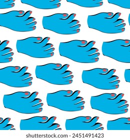 seamless pattern abstract subcultural object arm sign in vector in flat style. template for design, poster, print, backdrop, background, wallpaper, wrapping, fabric