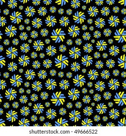 Seamless pattern with abstract symbols