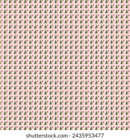 Seamless Pattern, Abstract Texture Background, Fabric, Wallpaper, Tile, Rose, Dark Green, Brown