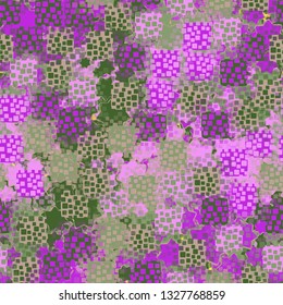 Seamless pattern. An abstract texture containing inflated squares with variable transparency.
Background consisting of seven-pointed stars.