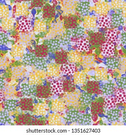 Seamless pattern. An abstract texture containing inflated squares with variable transparency.
The background consists of dumbbell-shaped forms with a stroke.