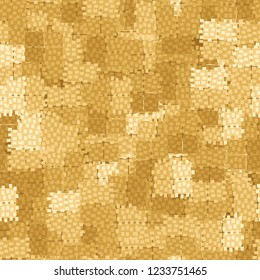 Seamless pattern. Abstract texture. Golden shades.