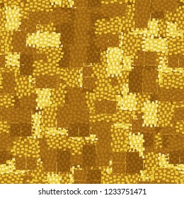 Seamless pattern. Abstract texture. Golden shades.