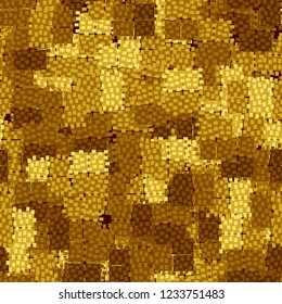 Seamless pattern. Abstract texture. Golden shades.