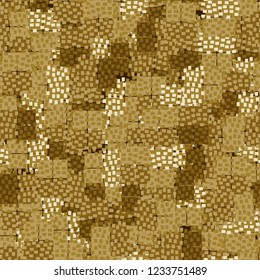 Seamless pattern. Abstract texture. Golden shades.