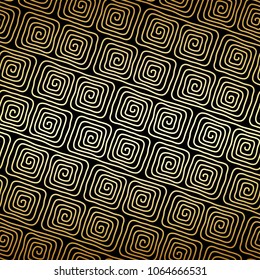 Seamless pattern. Abstract texture. Hand drown curved  lines and nodes. Vector illustration.