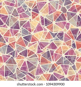 Seamless pattern. Abstract texture. Rounded heptagons are divided into sectors. Fashionable motley camouflage for people who are having a rest.