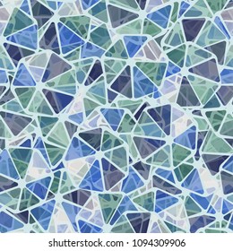 Seamless pattern. Abstract texture. Rounded heptagons are divided into sectors. Fashionable motley camouflage for people who are having a rest.