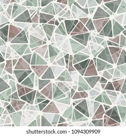 Seamless pattern. Abstract texture. Rounded heptagons are divided into sectors. Fashionable motley camouflage for people who are having a rest.