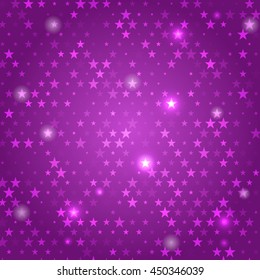 Seamless pattern. Abstract texture of star of different shapes. Background for modern design.