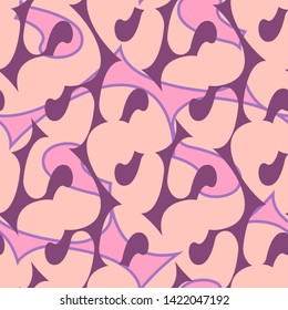 Seamless pattern. Abstract texture with wavy elements.