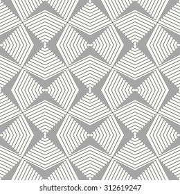 Seamless pattern. Abstract textured background. Stylish modern geometric texture. Repeating polygonal shapes, lines, rhombuses. Vector element of graphical design