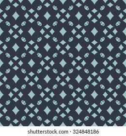 Seamless pattern. Abstract textured background. Beautiful stylish texture. Endlessly repeating geometrical tiles with rhombus and ornamental shapes. Vector element of graphic design
