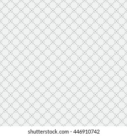 Seamless pattern. Abstract textured background. Modern stylish texture with regularly repeating geometrical shapes, crosses, rhombuses. Vector element of graphical design