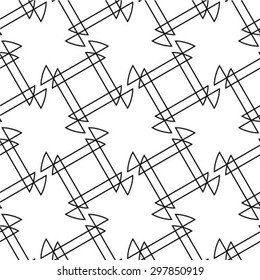 Seamless pattern. Abstract textured geometric background. Vector.