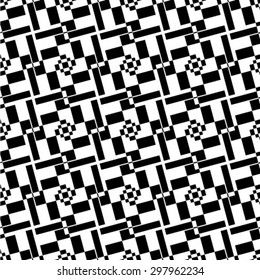 Seamless pattern. Abstract textured geometric background. Vector.