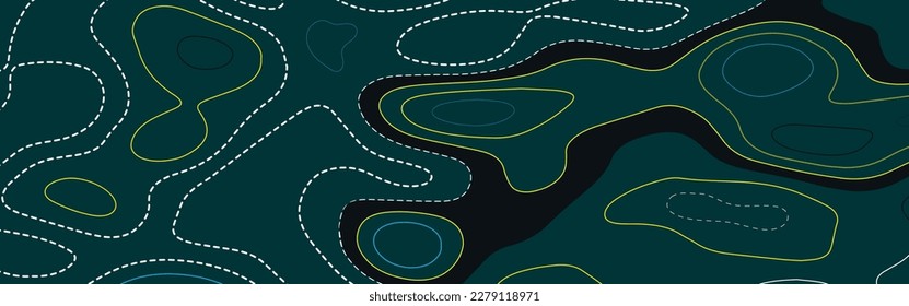 seamless pattern abstract topography map vector background. Topographic map background concept. topographic map contour lines with colorful lines.
