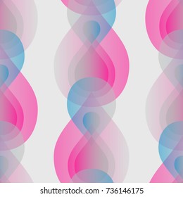 Seamless pattern with abstract transparent shapes. Eps 10 vector.