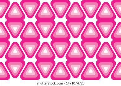 Seamless pattern abstract with triangle shape isolated on white background. Triangle repeatable pattern. Ready to print, easy to edit, organized layer, suitable for clothes, wallpaper, background, etc