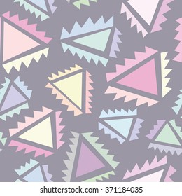 Seamless pattern with abstract triangle shapes 1