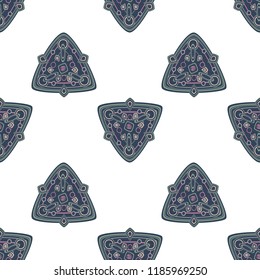 seamless pattern with abstract triangles. the theme of the east and the ethnics. It can be used for backgrounds, websites, brochures, postcards, etc.