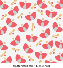 Seamless pattern. Abstract vector background.