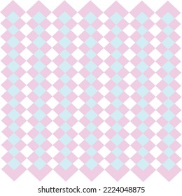 Seamless Pattern Abstract Vector Background Popular table formats Print on the wall or the tablecloth. Beautifully patterned background to decorate square plaid, argyle fabric, pink blue
