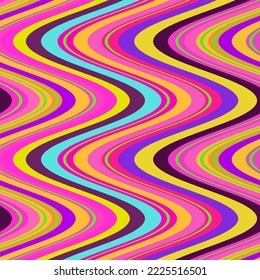 Seamless Pattern Abstract Vector Background  multicolored curves gradient soft illustration  Color bands for wallpaper, backgrounds, wrapping paper, backdrops, pillows, blankets, rugs, curtains, poste