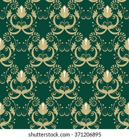 Seamless pattern. Abstract vector texture. Decorative floral pattern in baroque style. Can be used for wallpaper, textiles, wrapping paper, page fill, design, web page, background.