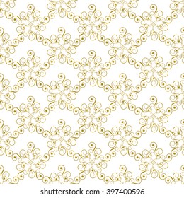 Seamless pattern. Abstract vector texture. Decorative floral pattern in damask style. Can be used for wallpaper, textiles, wrapping paper, page fill, design, web page, background.