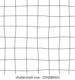 Seamless pattern with abstract vertical horizontal lines. Square simple geometric shapes print. Vector graphics.