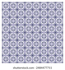Seamless pattern abstract vintage geometric wallpaper vector illustration