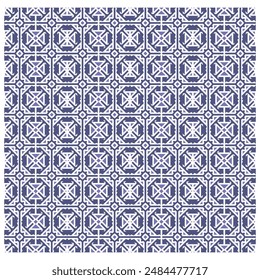 Seamless pattern abstract vintage geometric wallpaper vector illustration