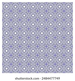 Seamless pattern abstract vintage geometric wallpaper vector illustration
