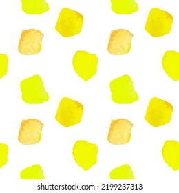 Seamless Pattern with abstract watercolor stains. For printing wrapping paper, wallpaper, packaging, fabric. Hand Drawn vector illustration.