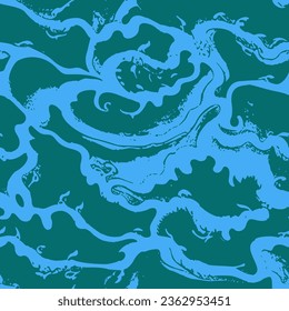 Seamless Pattern Abstract Wave Background