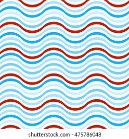Seamless pattern with abstract wave ornate 