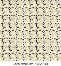 Seamless pattern of abstract waves. Seamless pattern can be used for wallpaper, pattern fills, web page background, surface textures.