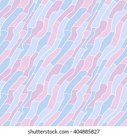 Seamless pattern with abstract wavy lines. mosaic texture. Pastel colors