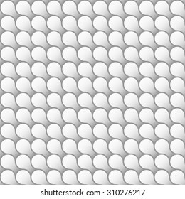 Seamless pattern of abstract white circle elements. Abstract background.