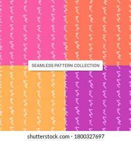 Seamless pattern with abstract zig zag shapes, vector illustration