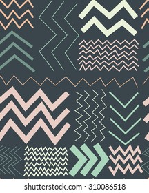 Seamless pattern with abstract zigzag texture 3