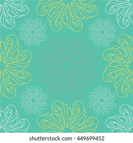 seamless pattern abstraction. feathers, leaves background