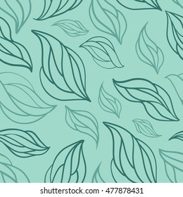 seamless pattern abstraction. feathers, leaves background