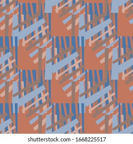 Seamless pattern with Abstraction. Line