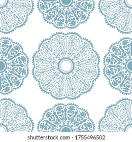 seamless pattern, abstraction in monochrome colors, mandala, ornament for wallpaper and fabric, wrapping paper, background for different designs